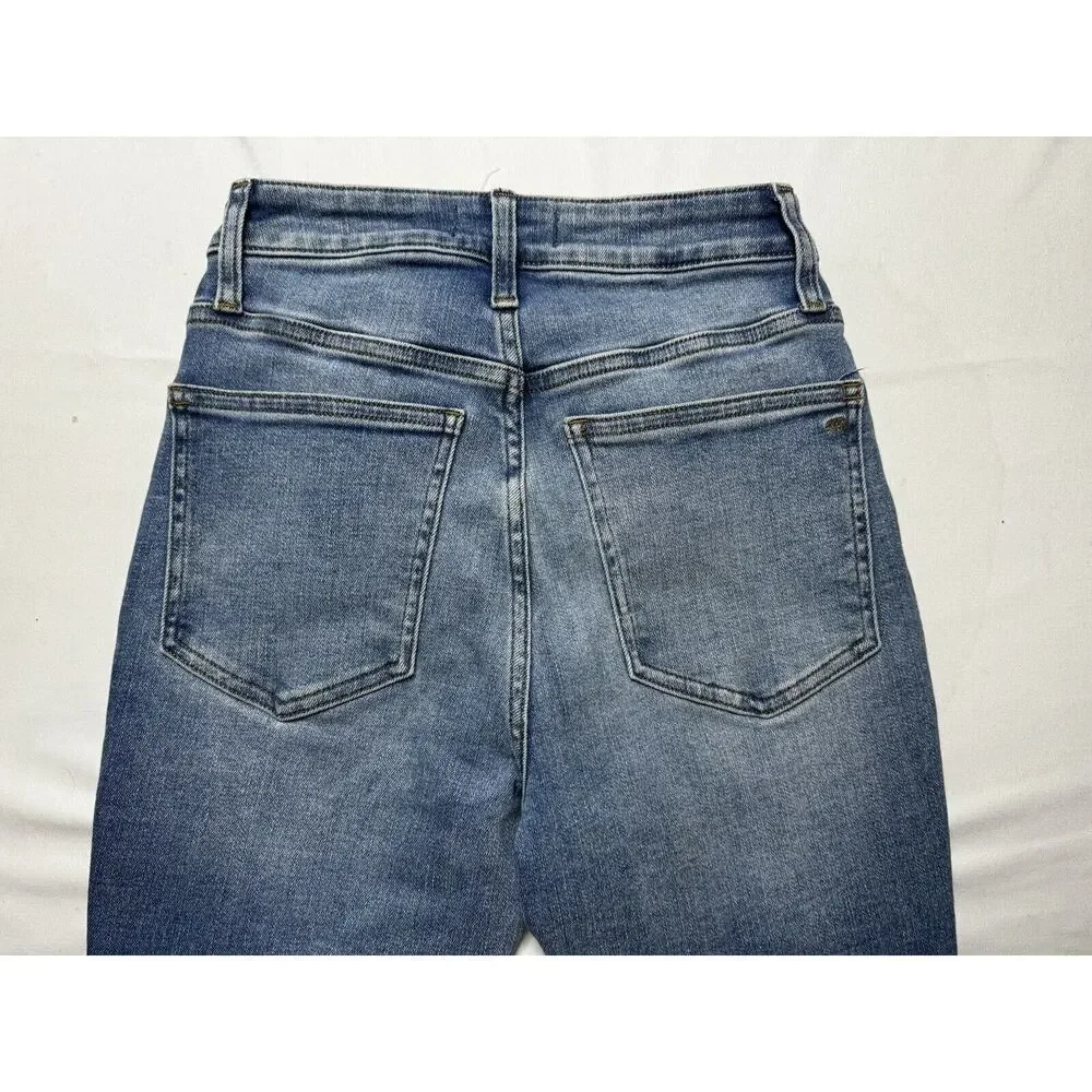 Madewell Women's‎ Mid-Rise Kick Out Blue Denim Jeans - Size 25 (25x24)*